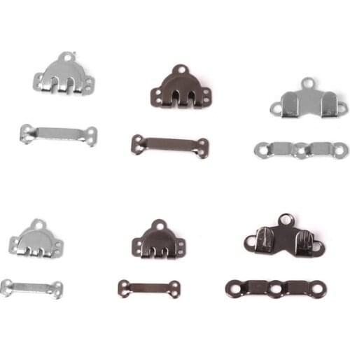 10x Trouser Skirt Hooks + Bars Fasteners For Suit Pants Extenders Tailor Sewing