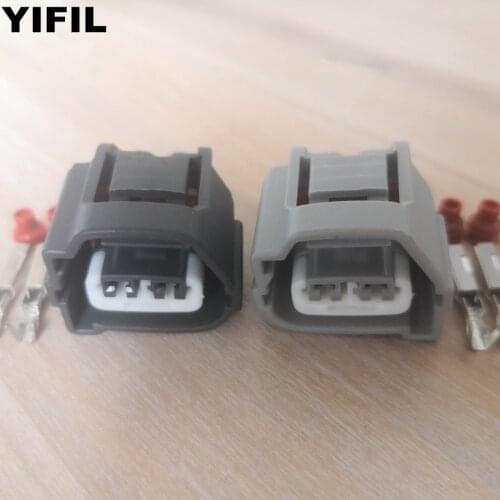 2set/lot 2 Pin/Way Ignition Coil Plug High Pressure Bag Connector Socket Housing For Hyundai Kia Toyota 90980-10899 90980-10901