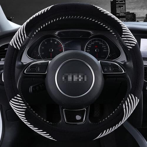 2018Plush Winter Car Steering Wheels Covers 38CM/15'' Steering Wheel Hubs Car Styling,Steering-wheel All Car Sedan Free Shipping