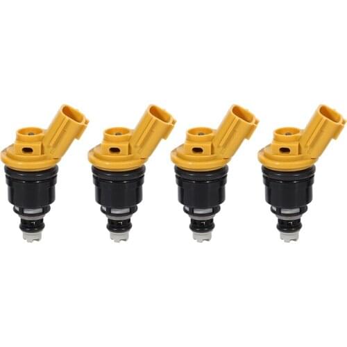 4Pcs Flow Matched 555Cc for Nismo Side Feed Fuel Injector 16600-RR543 for 300ZX Z32 RB25DET VG30DETT SR20DET KA24