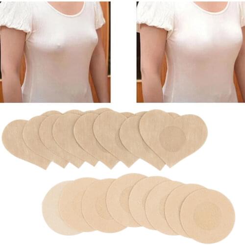5pairs Womens Nipple Covers Disposable Breast Petals Chest Stickers Sexy Tape Stick on Bra Pad Pastie Nipple Covers for Female