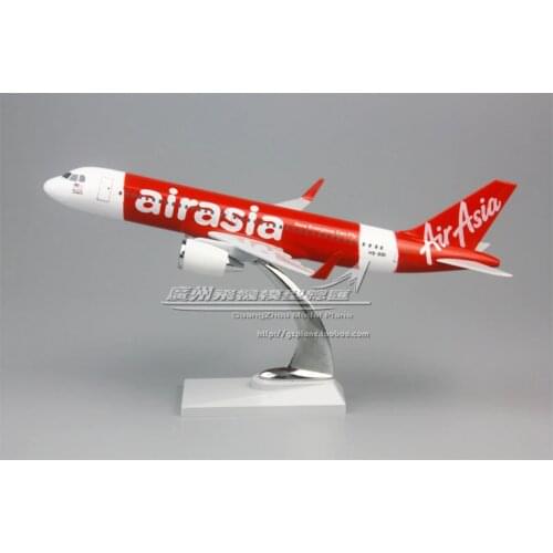 AirAsia Airbus A320 Shark Wing HS-BBI Plastic Simulation Assembly Aircraft Model 19cm for Adult and Kids