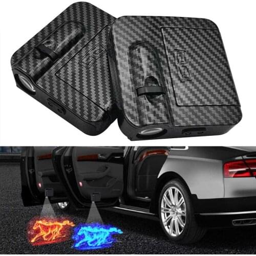 Car Door Welcome Lights Laser Projector Logo Ghost Shadow Light Universal Car Door Light Wireless Decorative Lamp Accessories