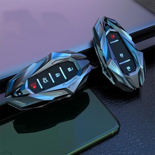 Car Smart Key Case Shell Cover Keychain For Chevrolet Chevy Camaro Cruze Malibu Orlando EquinoxTracker 2017 2019 Car Accessories