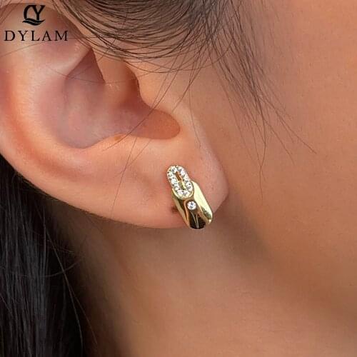 DYLAM Women's Gold Earrings