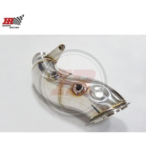 HP RACING 4.0'' Performance Exhaust Turbo Catless Downpipe For N55 Engine F30 F20 F32 F22 135i 335i 435i M235i 2013