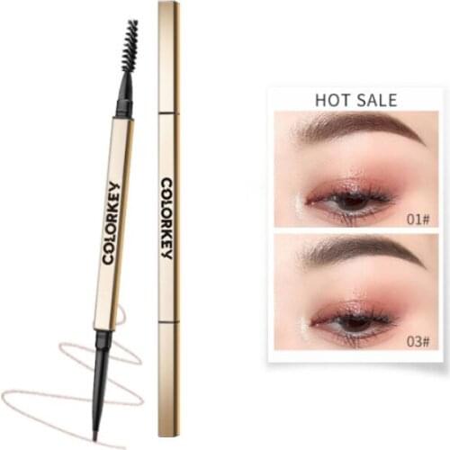 3D contour sketch eyebrow pencil Triangle Chiseled Eyebrow Pencil Dual-ended Waterproof Lasting Beginner Eyebrow Makeup PenTSLM1