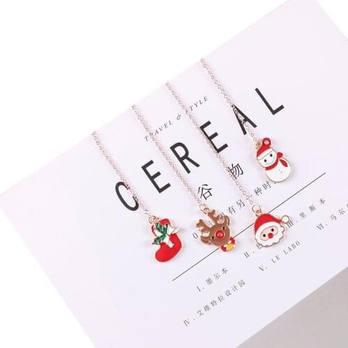 7 Exam Cute Christmas Anime Series Metal Bookmarks Newspaper Books Reading Marking Label School Office Gifts Stationery