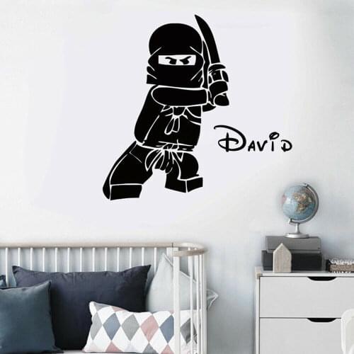 Custom Name Kids Room Wall Sticker Paper Art Vinyl Removable Stickers in The Nursery Decoration On The Wall Simple Cute C578