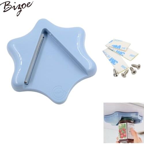 Wall Mounted Bottle Opener Anti-slip Can Openers Kitchen Multifunction Seasoning Jar Beer Bottle Screw Cap Type Opener Tools