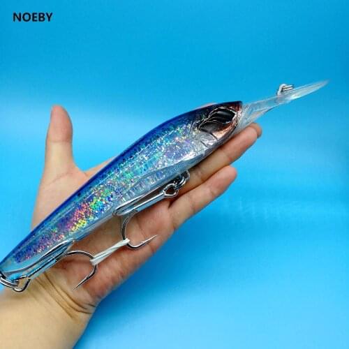 NOEBY NEW Bait 1pcs Trolling Big Minnow Fishing lLre 90g/180mm 8colors Floating 5-6.5m Bait for Kingfish/Tuna Saltwater