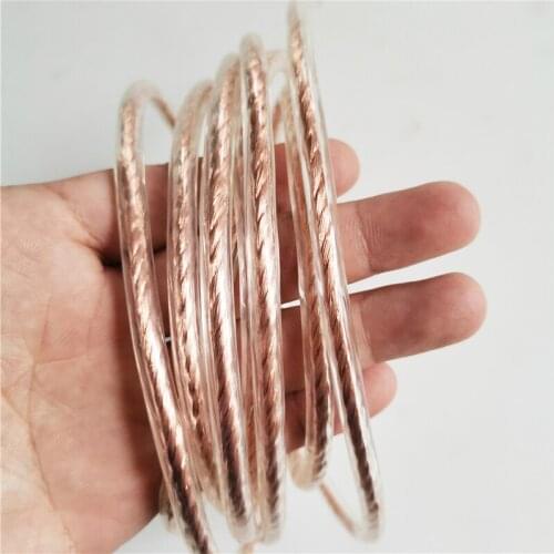 OD6mm Soft copper grounding conductive line with transparent sheath