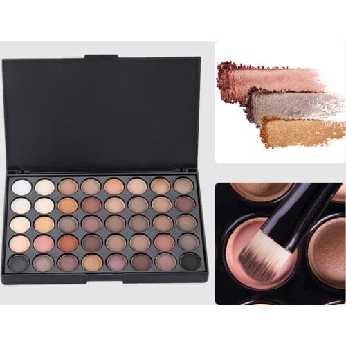 40-color Matte Eyeshadow Palette Pearlescent Glitter Pigment Palette Waterproof Long Lasting Eye Shadow Women Makeup Cosmetics