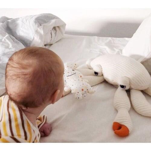 Nordic Style Stuffed Crab Plush Underwater Animal Toy Cute Little Plushie Chair Sofa Decor Toy Pillow Room Decoration Gift
