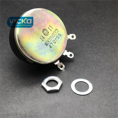 Lap wire wound potentiometer 3W WX111 WX111(030) 47K +-5% WX-030 47K 47R switch