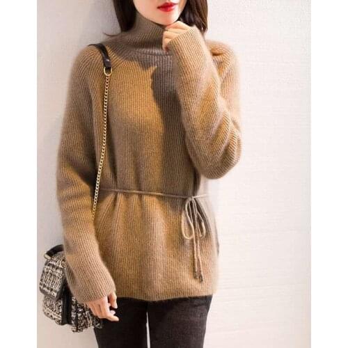 Pullover Sweater new solid color cashmere Womens sweaters O-neck knitted inner sweater women short bottoming all-match sweater