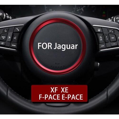 Car Steering Wheel Emblem sticker badge Decorate Ring for Jaguar XF X760 XE X260 F-pace X761 E-PACE X540 R sport logo trim cover