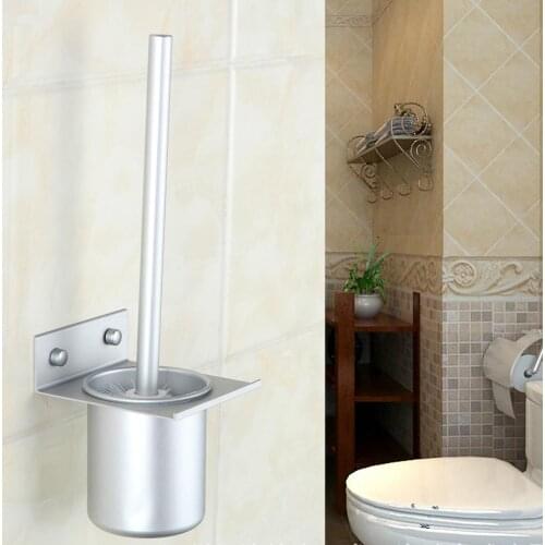 Toilet brush high quality stainless steel creative bathroom product house clearner fashion toilet brush holder and handle set