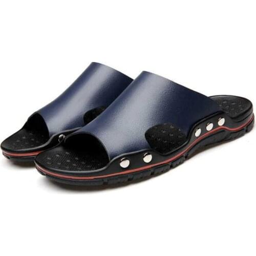 Summer Mens Casual Slippers Men Cool Breathable Large Size Beach Shoes Man Non-slide Male Slippers Slides Zapatos De Hombre