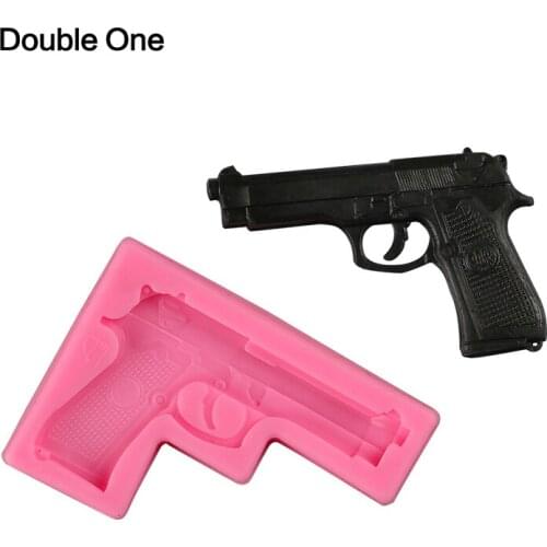Gun Shape Silicone Mold 3D Resin Craft DIY Mould Tools for Toy Jewelry Making Decorating