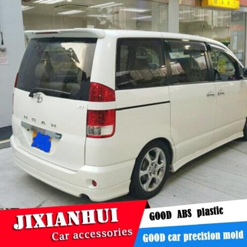 For toyota NOAH/VOXY spoiler 2001-2006 noah/Voxy spoiler with light ABS plastic materail unpainted spoiler for noah/ voxy