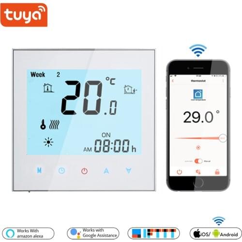 Thermostat WiFi Temperature Controller for Electric /Water/Gas Boiler Floor Heating Termostato wifi TUYA Smart Life in 16A/3A