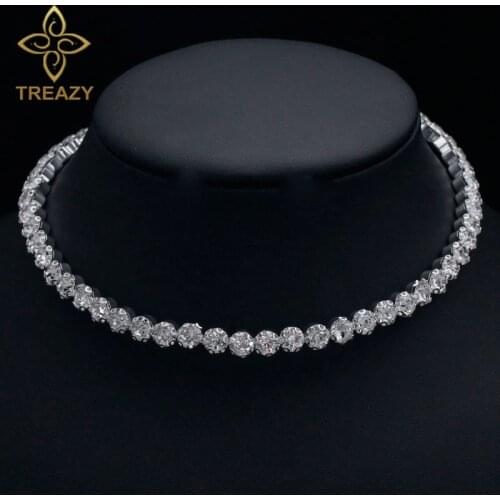 TREAZY Silver Chokers