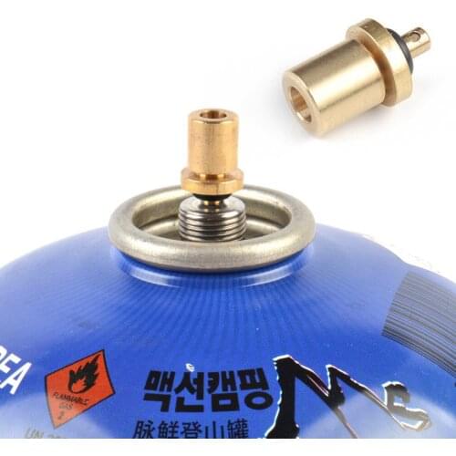 Outdoor Gas Refill Adapter Cylinder Gas Tank Gas Switch Tool for Camping Gas Stove Inflate Butane Canister Camping Equipment