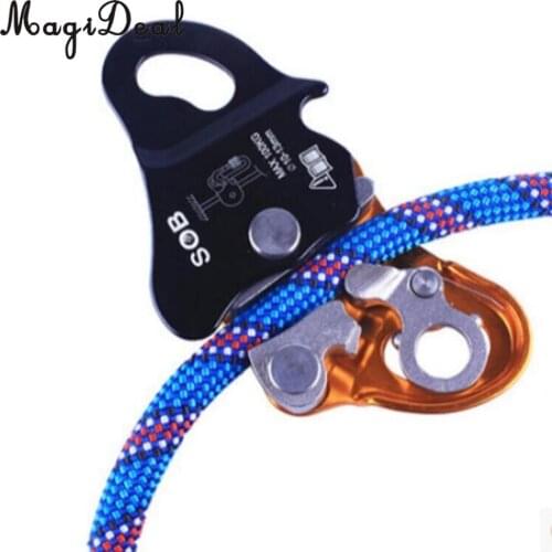 MagiDeal Top Quality 1Pc Outdoor Rock Climbing 8mm -13mm Rope Gear Aluminum Grab Protecta for Mountaineering Rock Tool Equipment