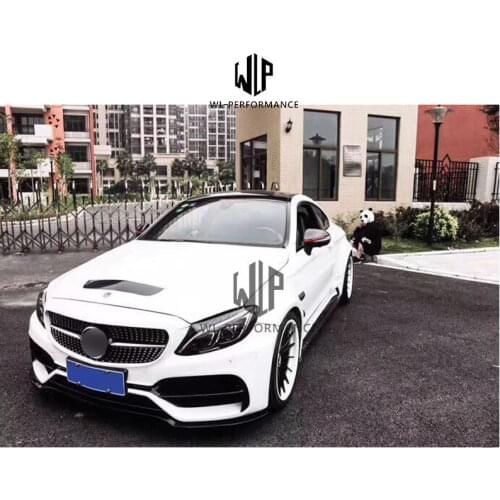 W205 C63 High quality PU Unpainted Car body kits For Mercedes-Benz W05 C63 Coupe Car Styling