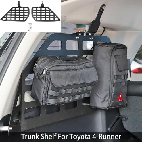 Rear Trunk Cargo Wire Mesh Shelf Multi-function Rack For Toyota 4Runner 2010+ 2X