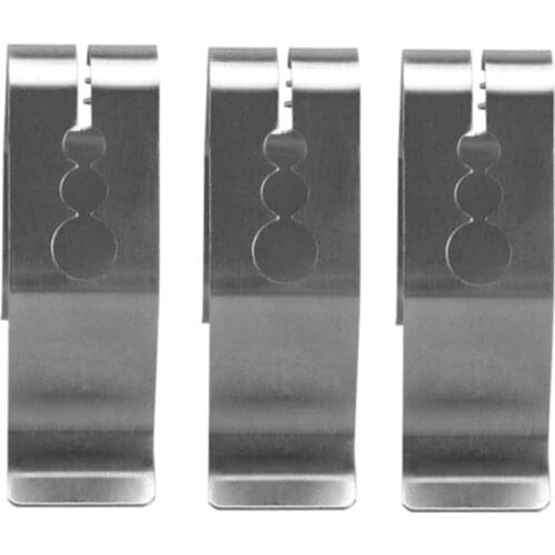 Stainless Steel Thermometer Clips for BBQ Food Cooking Thermometer Holder 3holes P31D