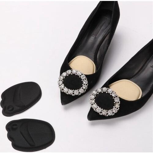 2 Pairs Forefoot Insole Shoes Pads High Heel Soft Insole Anti-Slip Foot Protection Foot for Shoes Heels Womens Peds and Liners