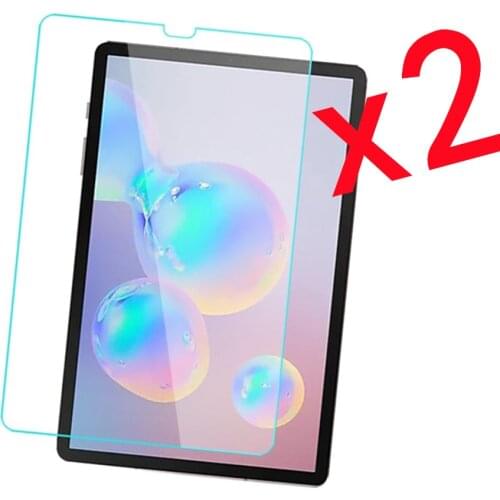 2Pcs Tablet Tempered Glass Screen Protector Cover for Samsung Galaxy Tab S6 T860 T865 HD Full Coverage Protective Film