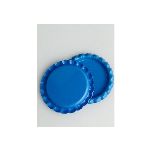 2000 Pcs/Lot Blue Both Side Colored Flattened Bottle Caps Flat Metal Dome Cap Bottlecap For Crafts & Jewelry Without Hole