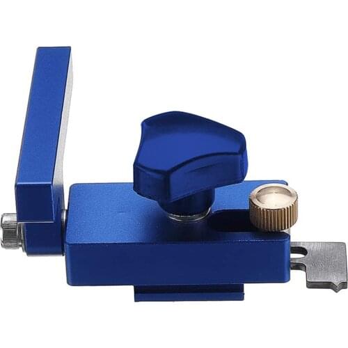 45 Type Miter Track Stop Block T-Slot Diy Manual Tools Durable Bule Aluminum Alloy High Quality Woodworking Limiter Tool
