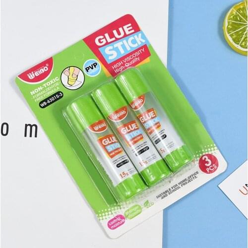 63015-3 Solid Glue High viscosity Solid Glue Stick forAdhesive Home Art Paper Card Photo Glue Stick School Stationery