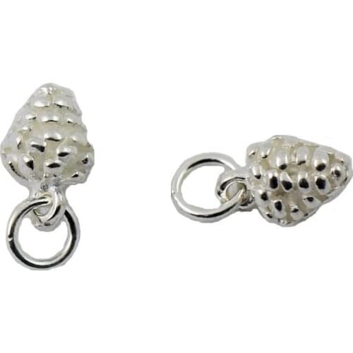 Beadsnice Sterling Silver Pendant Charm Jewelry Pendants Echinacea 11x7mm hole 3mm Silver Charms for DIY Necklace ID29347