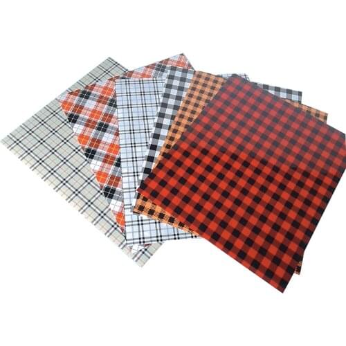 Free Ship Six Sheets Grid Design DIY T Shirts Heat Transfer Paper High Temperature 25X30CMX6 Pieces