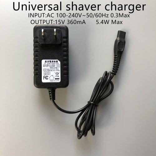 Shaver electric shaver charger Universal type 5.4W 15V US plug power adapter