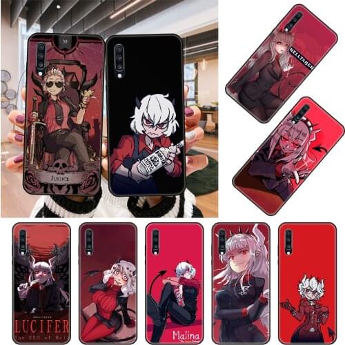 Phone Case For Samsung Galaxy A 50 51 71 70 80 7 5 10 40 20 30 41 21 S E Black Cover Waterproof Luxury Anime Cartoon Helltaker