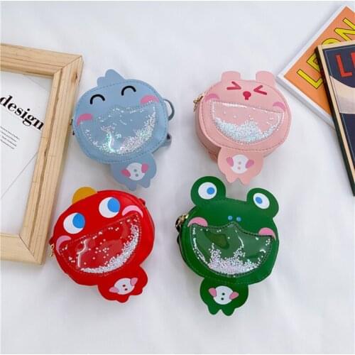 New Fashion Childrens Messenger Bag Cute Quicksand Cat Shoulder Bags for Girls PU Child Girl Backpack Princess Mini Crossbody