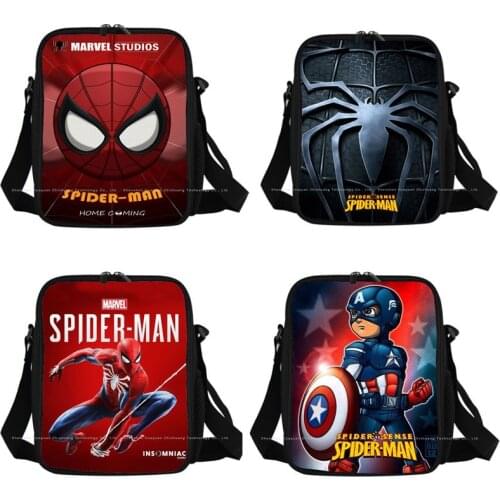 Disney Marvel Marvel Anime Boy Cartoon Character Childrens Lunch Bag Insulation Cooler Bag Beautiful Fashion Picnic Bag