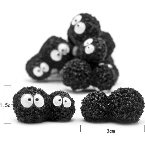 Studio Ghibli Toy 1.5cm Miyazaki Hayao My Neighbor Totoro Fairy Dust PVC Action Figure Classic Model Toys Gift for Kids