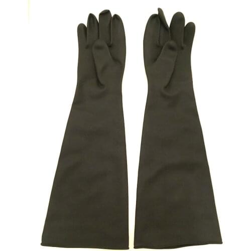 Smooth sand blasting gloves, sandblaster gloves 60cm free shipping