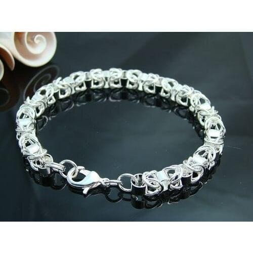 Fashion jewelry, S925 Sterling Silver color Jewelry Bracelets, jewelry,Brand New B131