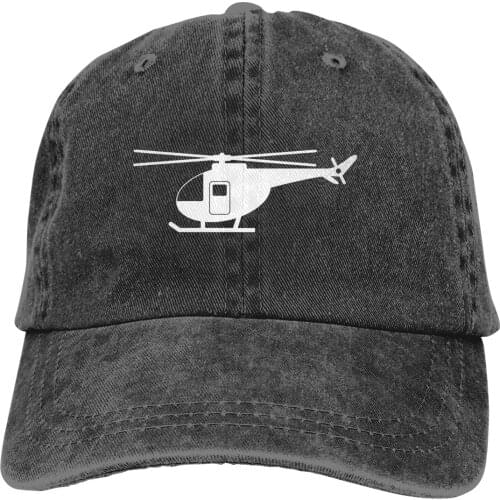 Helicopter Silhouette Baseball Cap cowboy hat Peaked cap Cowboy Bebop Hats Men and women hats