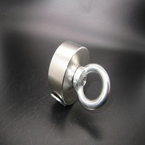 1pcs 50*20 Neodymium Iron Boron Strong Magnet D50x20 Circular Eyebolt Ring Magnets For Salvage Tool
