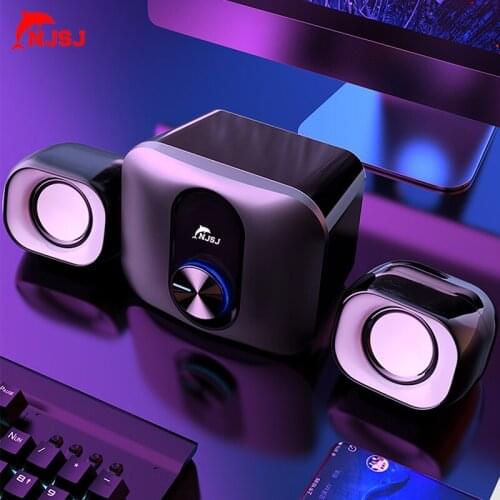 NJSJ high quality sound portable wired 2.0 usb speaker for computer