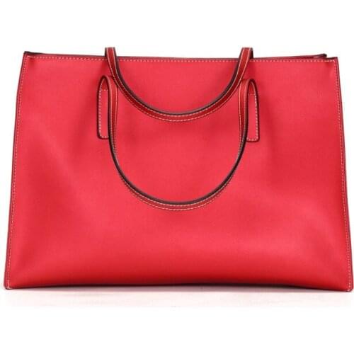 New Tote Bag Genuine Leather Women Handbags Bag For Ladies Womens Shoulder Bag Luxury Designer High Quality Female Leather Bags